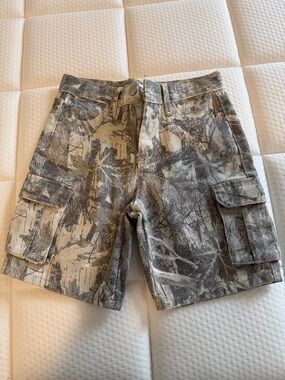 RSQ Boy's Gray Camo Cargo Shorts